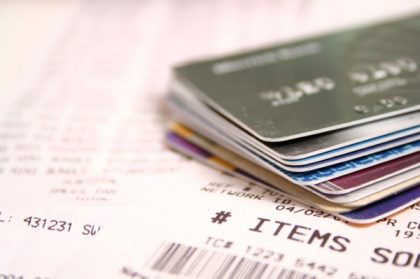 credit card receipt